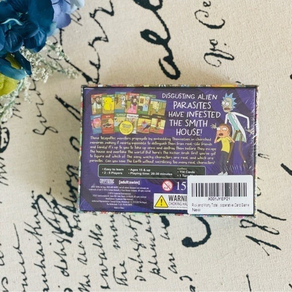 🏷️ 4/$25 NWT Rick & Morty Total Rickall Cooperative Card Game - Picture 5 of 5